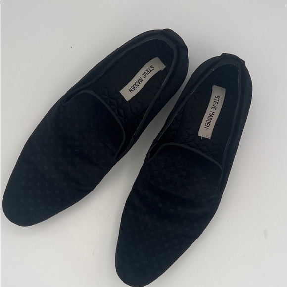 Steve Madden Men\'s Laight Black Velvet and Satin Smoking Slipper Loafer 10.5 main image 5
